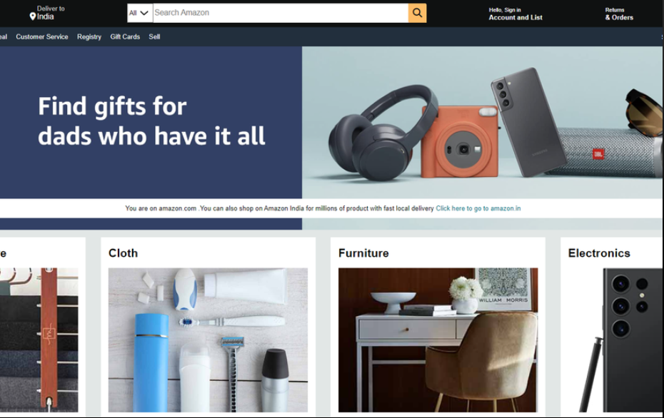 Amazon Frontend Clone screenshot